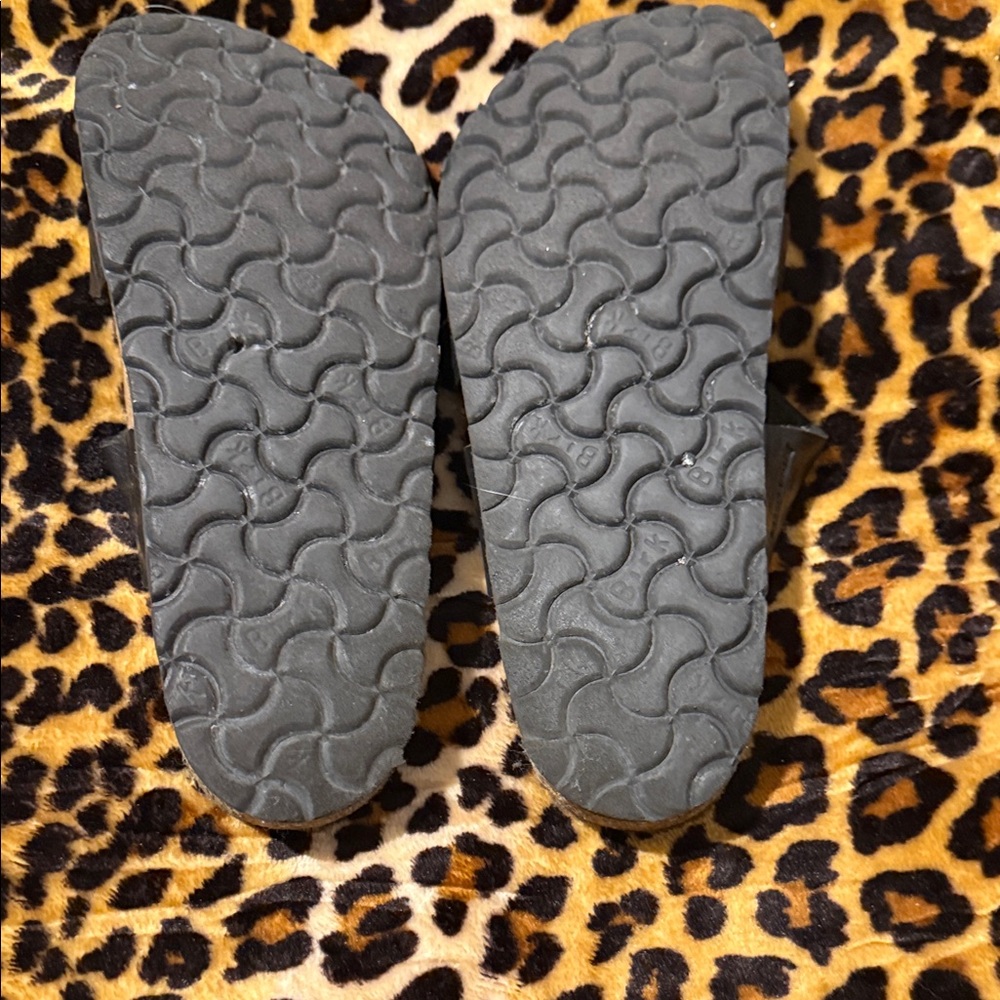 Birkenstock Dark Leather Sandals - Picture 2 of 12